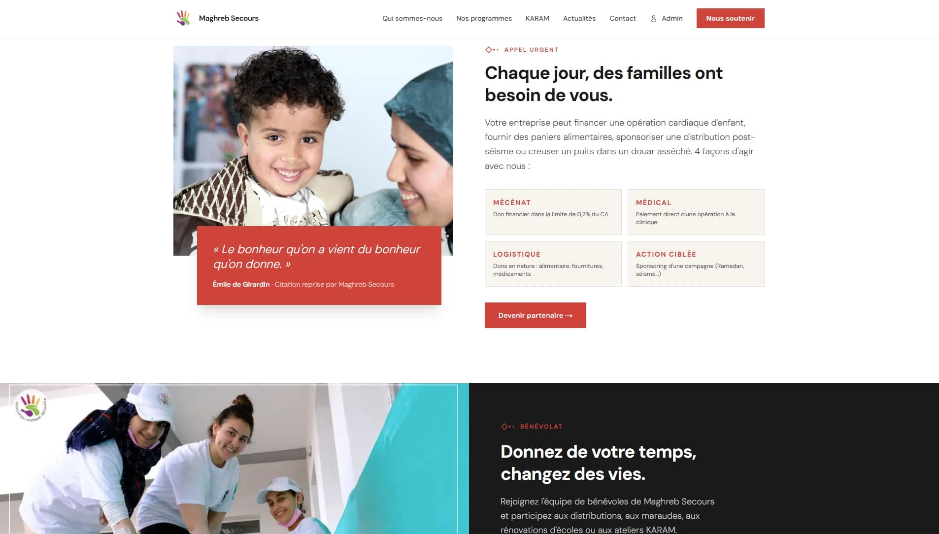 Maghreb Secours, aperçu 2